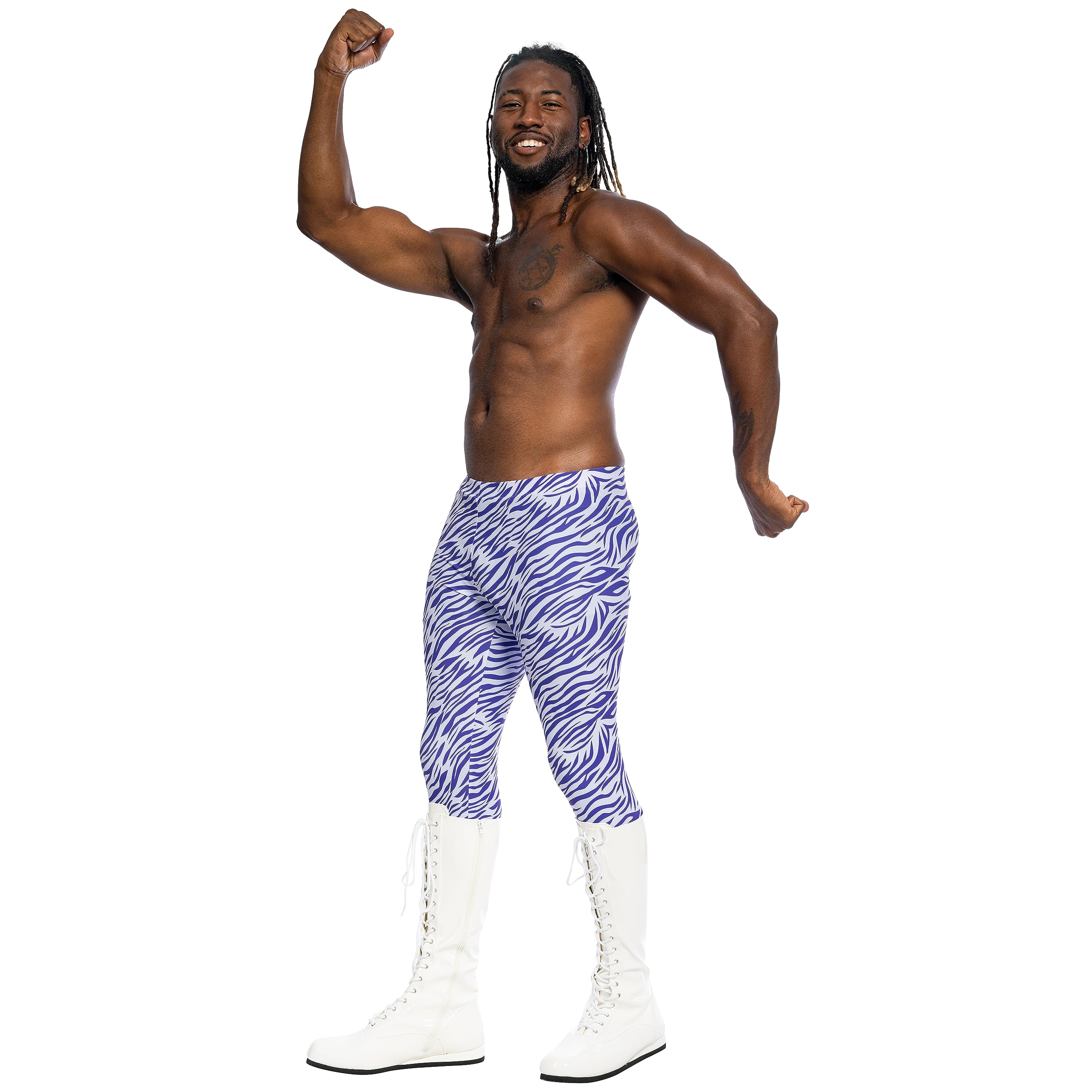 Macho Man Randy Savage Wrestler Madness Halloween Costume Cosplay Spandex Pants - Image 4