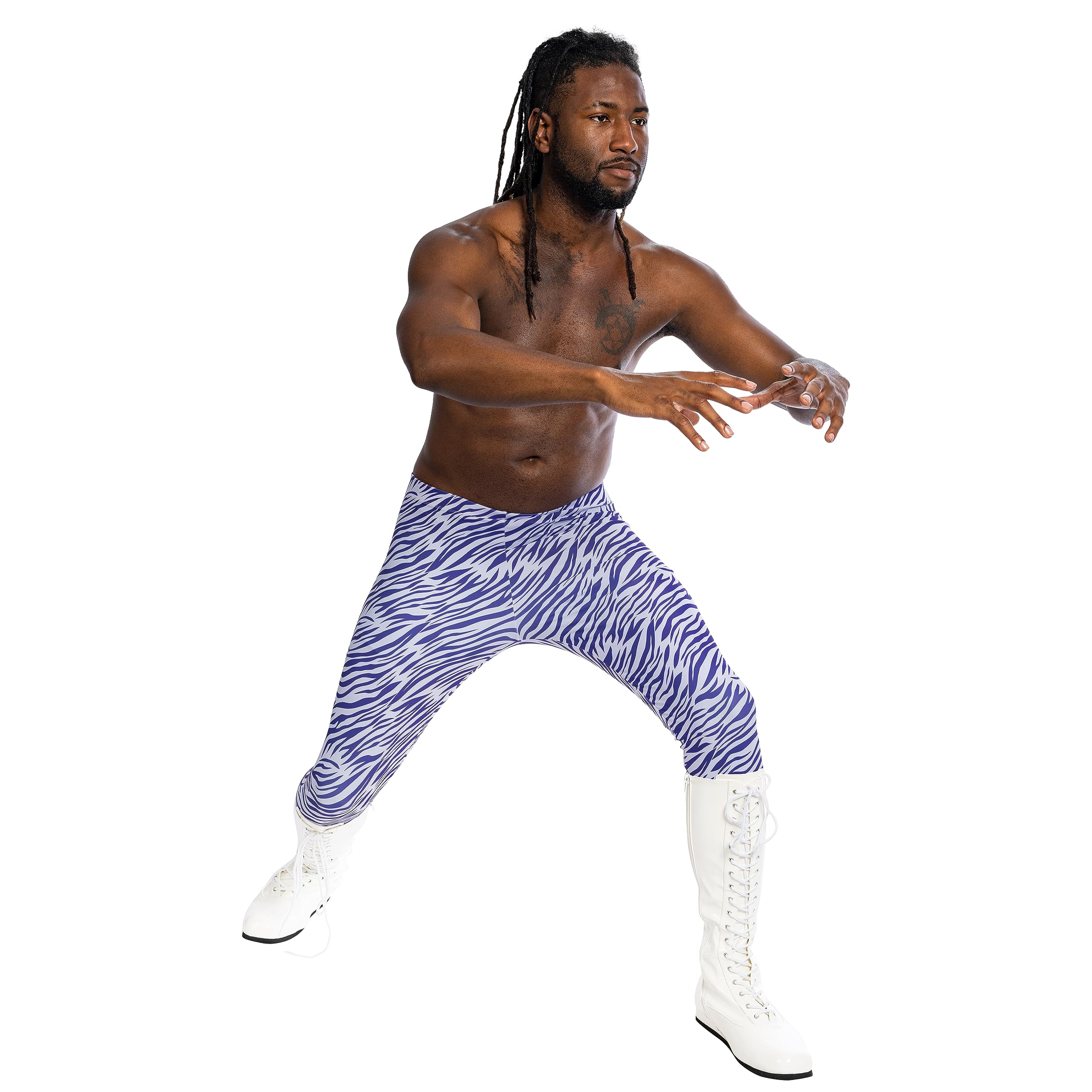 Macho Man Randy Savage Wrestler Madness Halloween Costume Cosplay Spandex Pants - Image 5