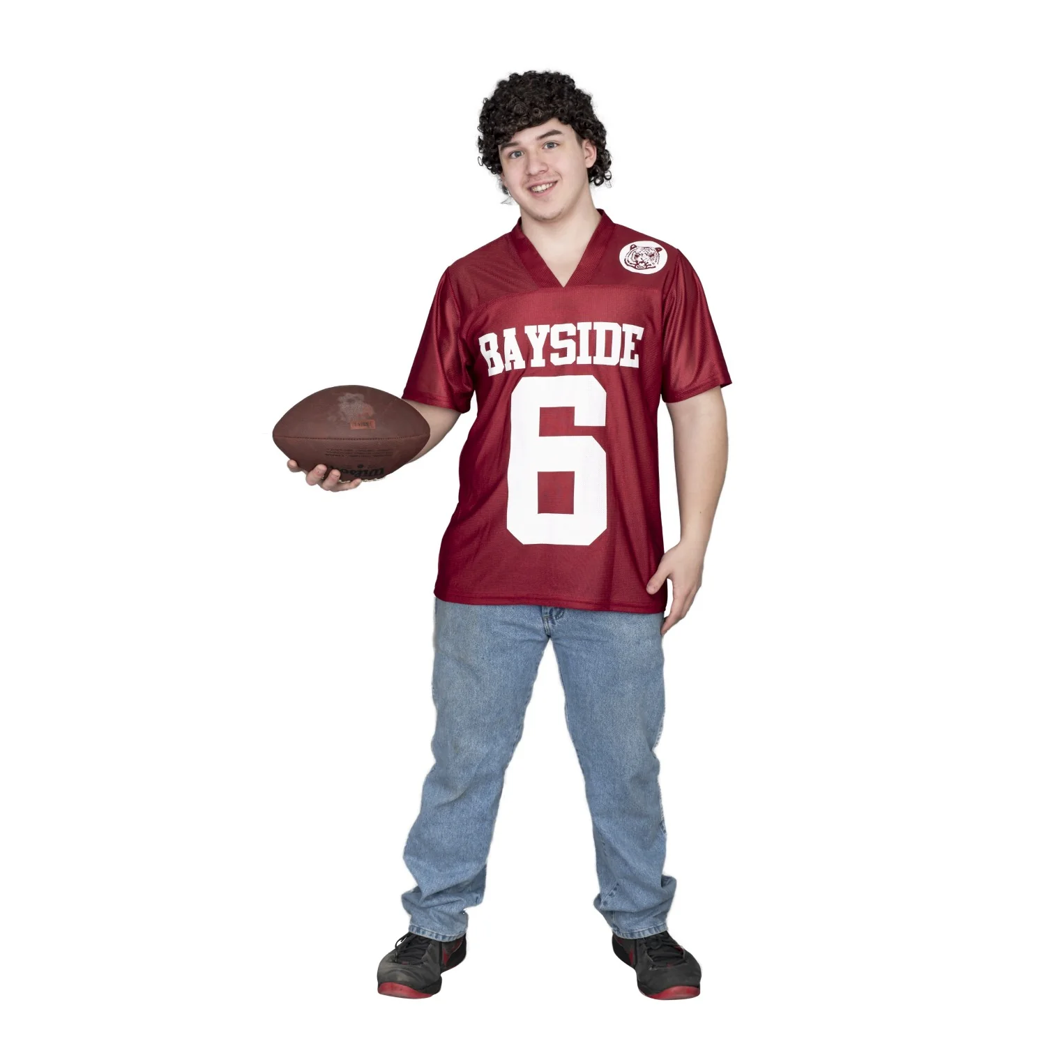 AC Slater #6 Bayside Tigers Costume Football Jersey - Image 6