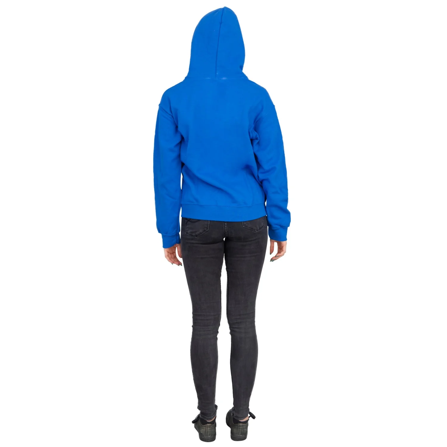 AD Bluth's Frozen Banana Adult Unisex Blue Hooded Sweatshirt - Image 4