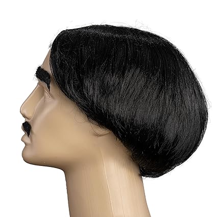 Adams Spooky Family Gomez Wig Mustache Eyebrow Halloween Costume Cosplay Set - Image 3