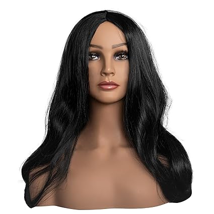 Adams Spooky Family Mother Long Hair Morticia Halloween Cosplay Costume Wig