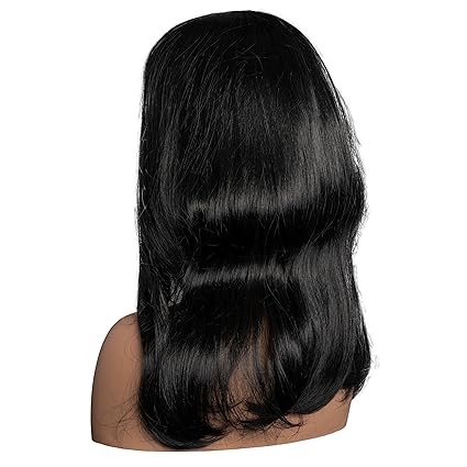 Adams Spooky Family Mother Long Hair Morticia Halloween Cosplay Costume Wig - Image 4