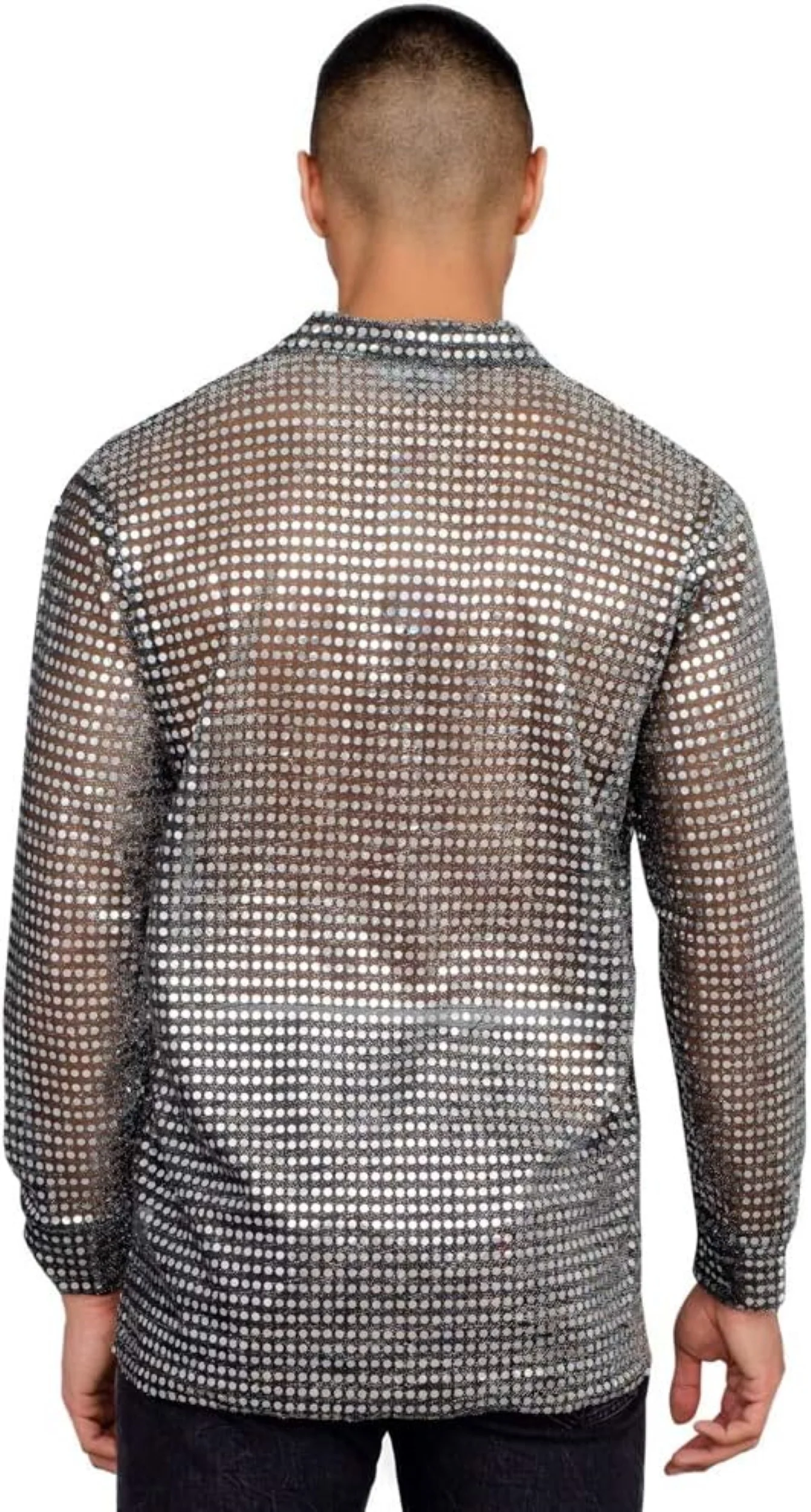 1970s Disco Adult Unisex Halloween Cosplay Costume Shirt - Image 6