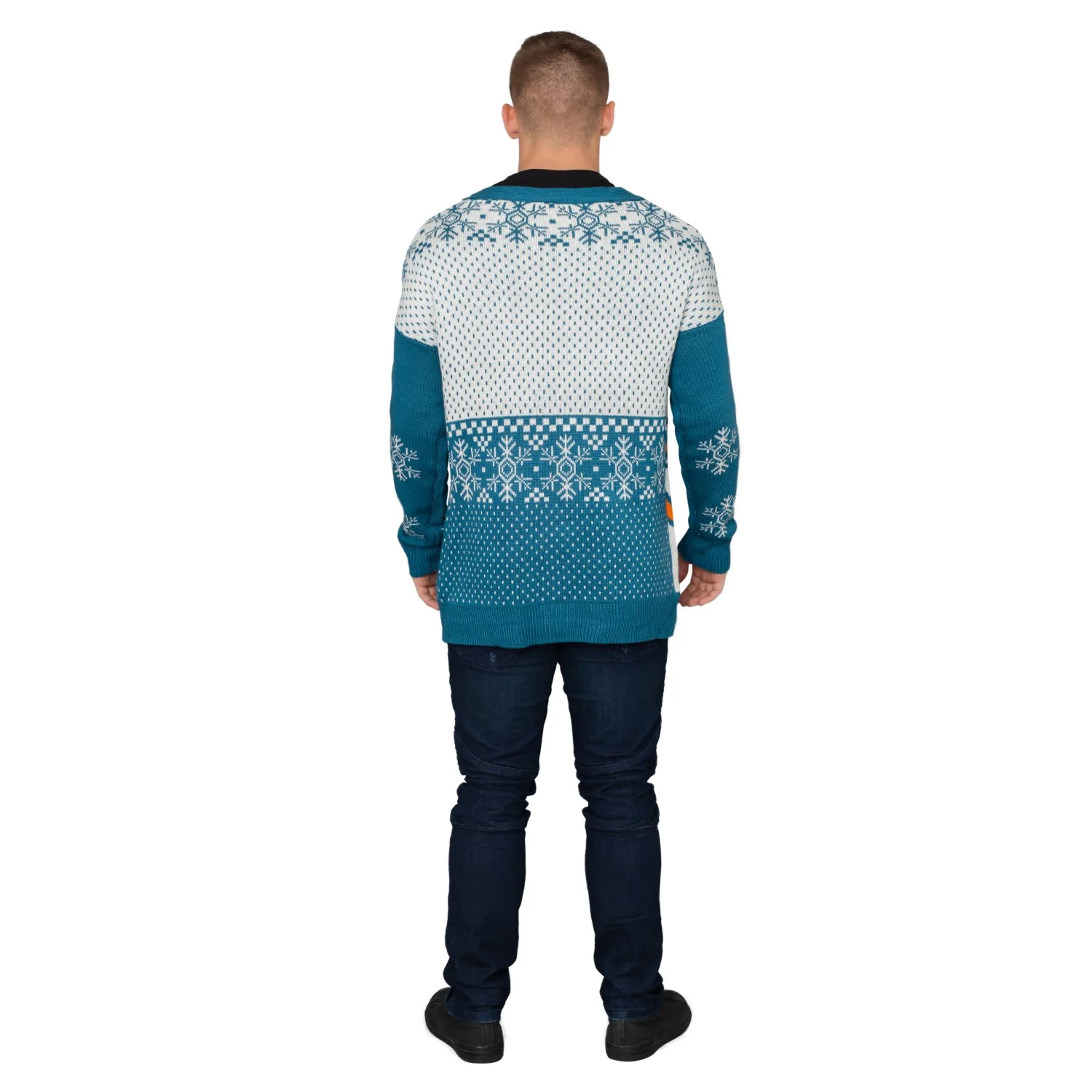 Adult Unisex BB8 Star Wars Ugly Christmas Cardigan Sweater - Image 4