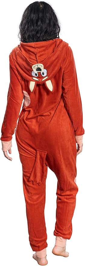 Adult Unisex Playful Colorful Dog Adult Halloween Costume Cosplay Zip Up Pajama Jumpsuit - Image 7