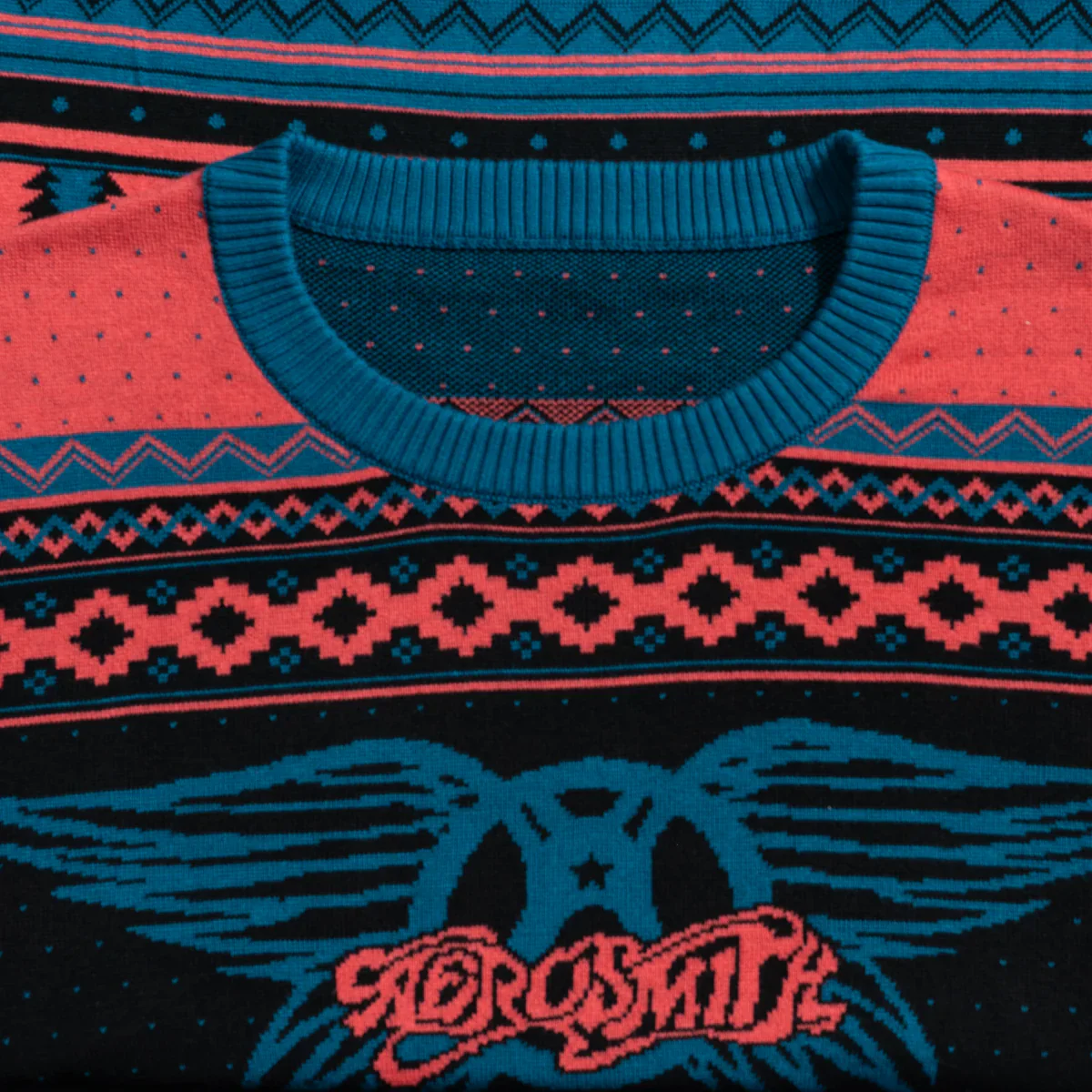 Aerosmith Wings Logo Adult Unisex Ugly Christmas Sweater - Image 2