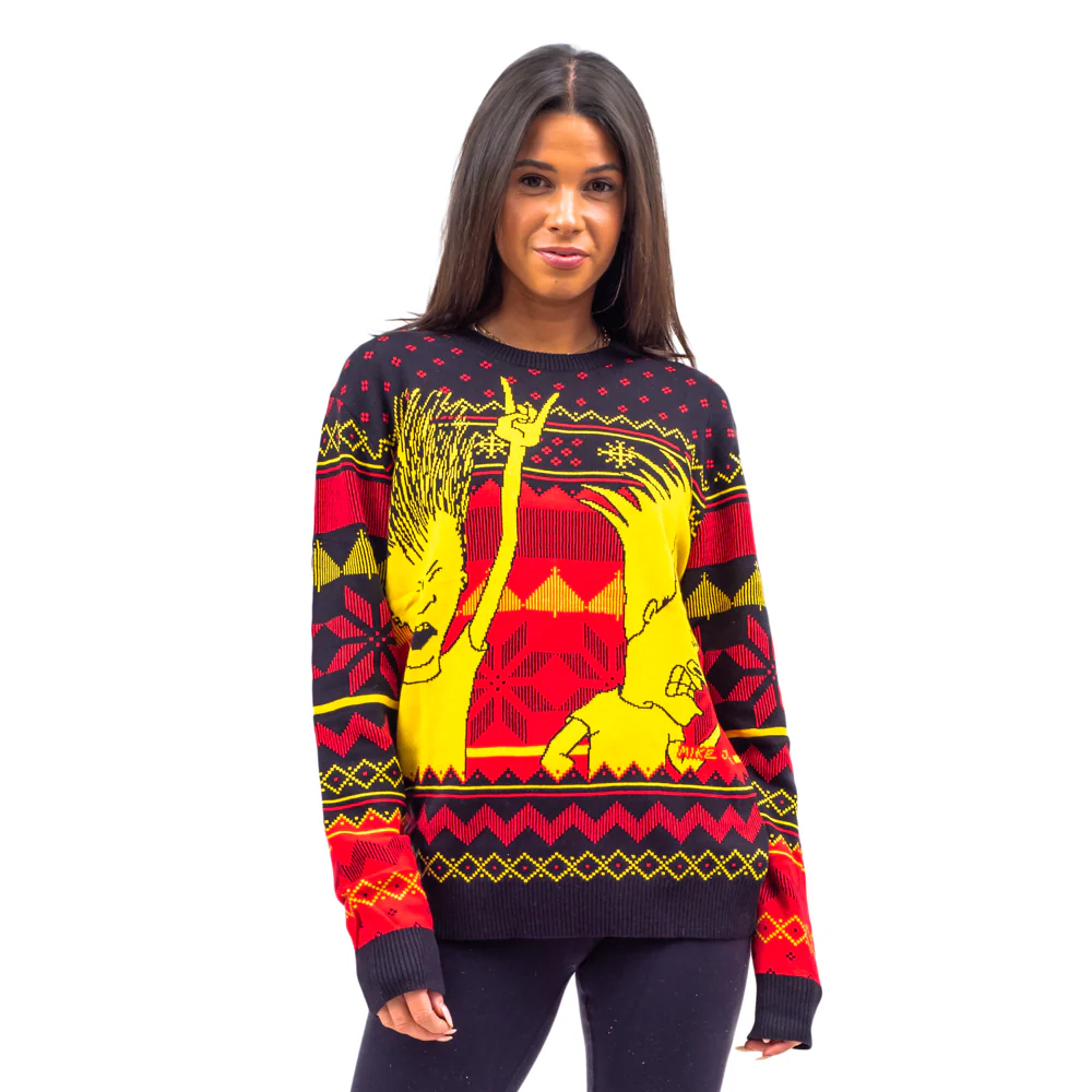 1990s Music TV Cartoon Character Morons Funny Ugly Christmas Sweater - Image 2