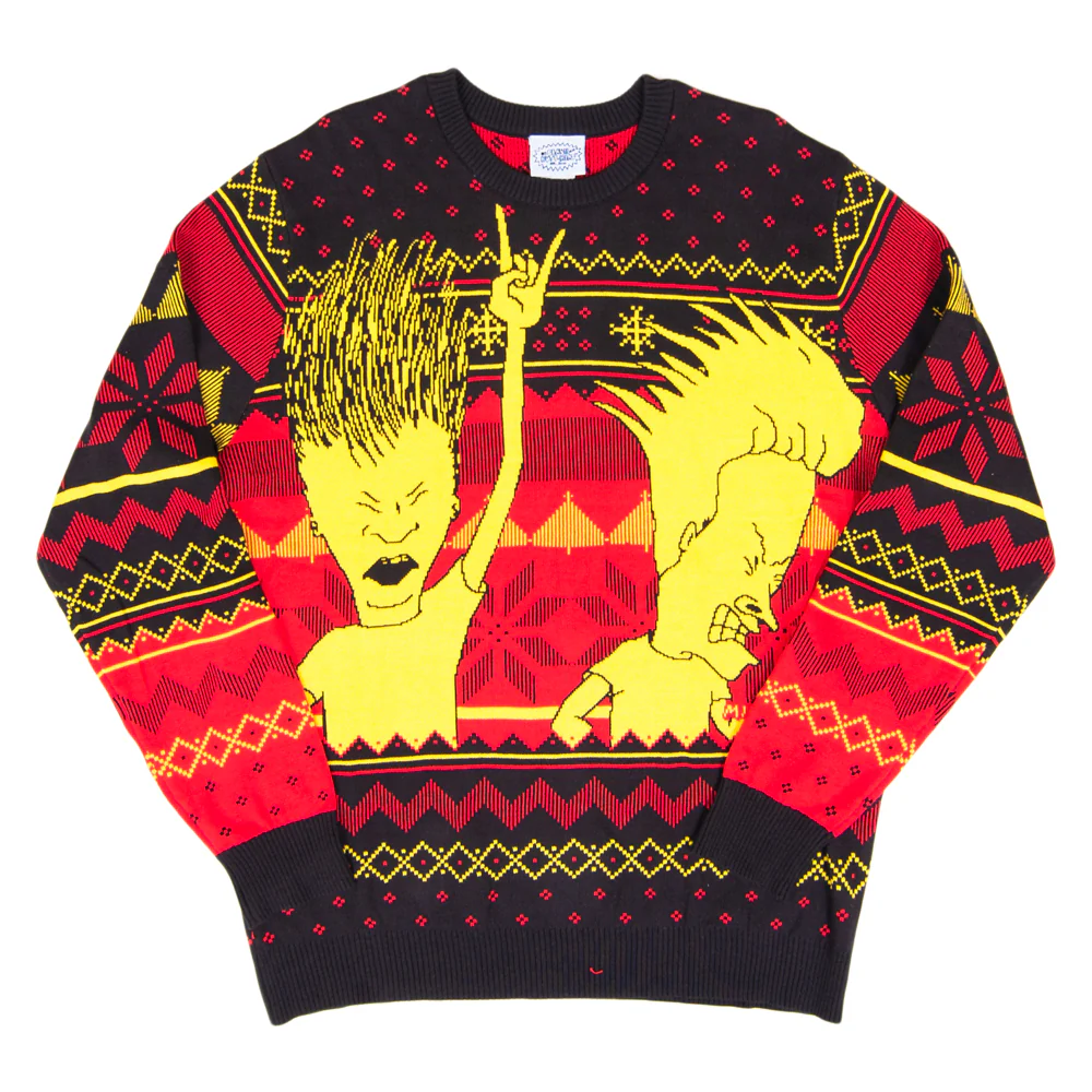 1990s Music TV Cartoon Character Morons Funny Ugly Christmas Sweater - Image 4