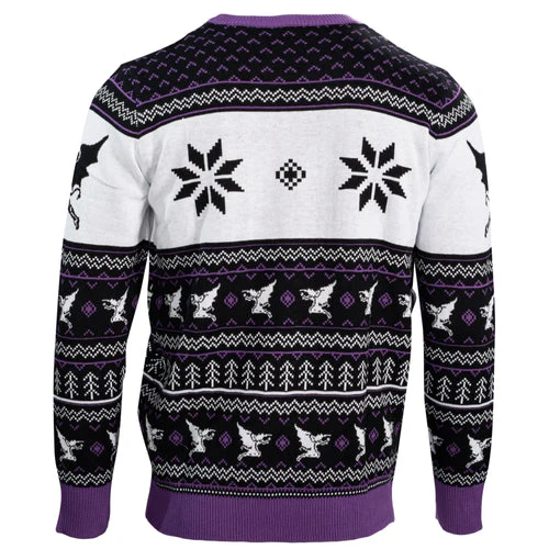 Black Sabbath Unisex Flying Demon Logo Ugly Christmas Sweater - Image 4