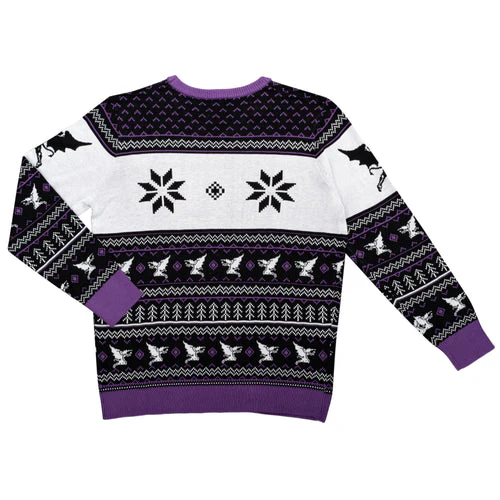 Black Sabbath Unisex Flying Demon Logo Ugly Christmas Sweater - Image 7