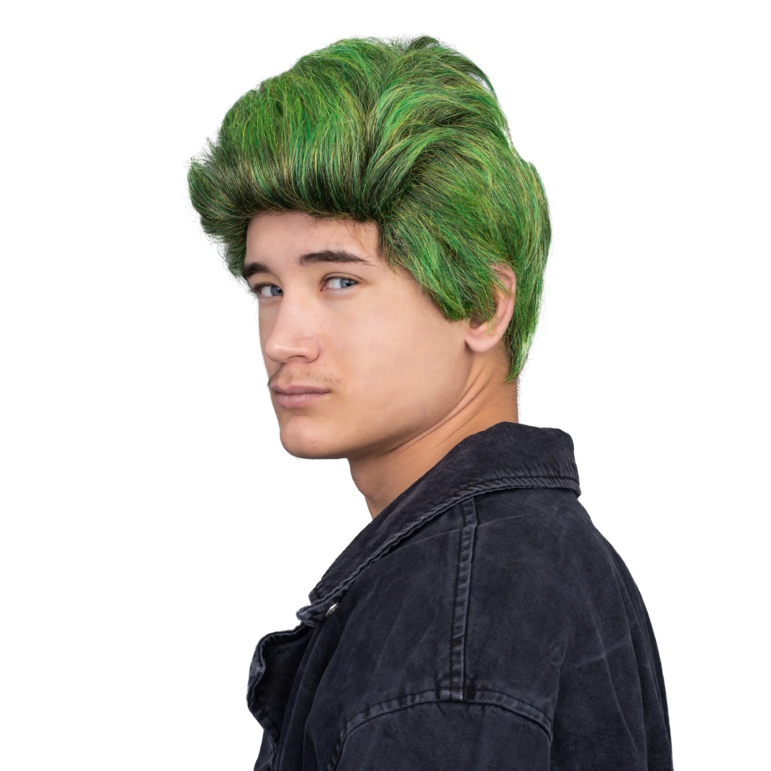 Bucky Zombie Halloween Costume Cosplay Green Deluxe Wig One Size Accessory - Image 2