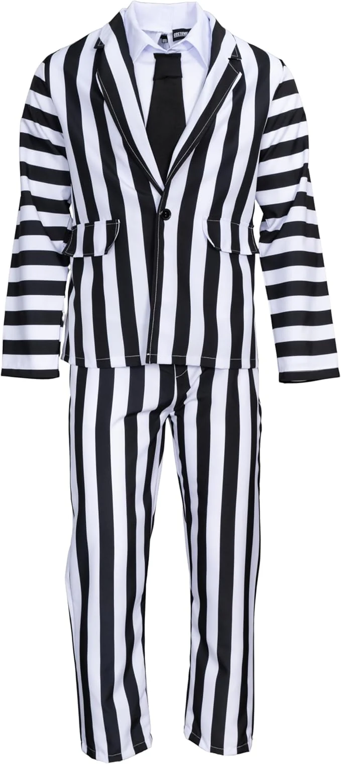 Bugman 80’s Beetle Beetle Beetle Keaton Movie Halloween Cosplay Costume 3-Piece Suit