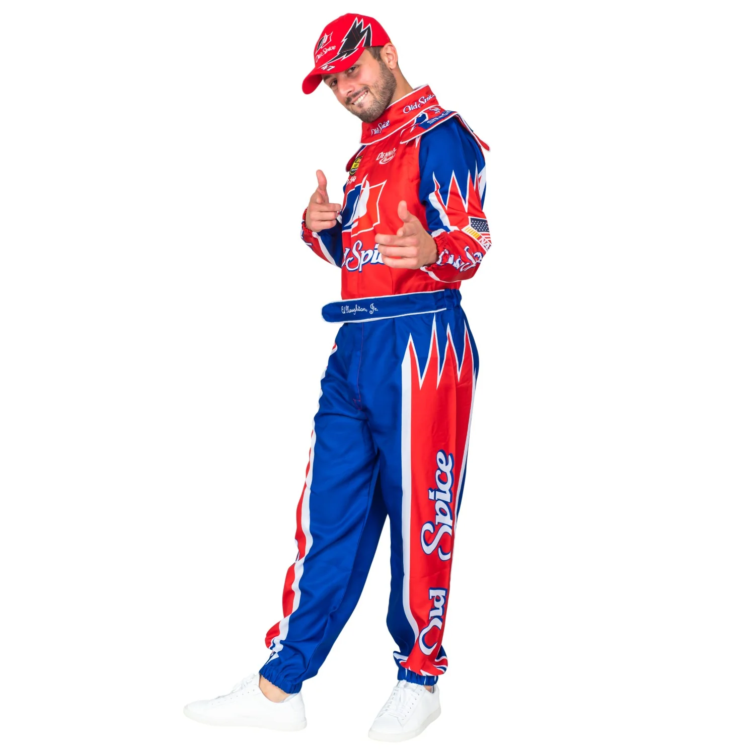 Cal Naughton Driver Deluxe Jumpsuit and Hat Halloween Costume Cosplay - Image 5
