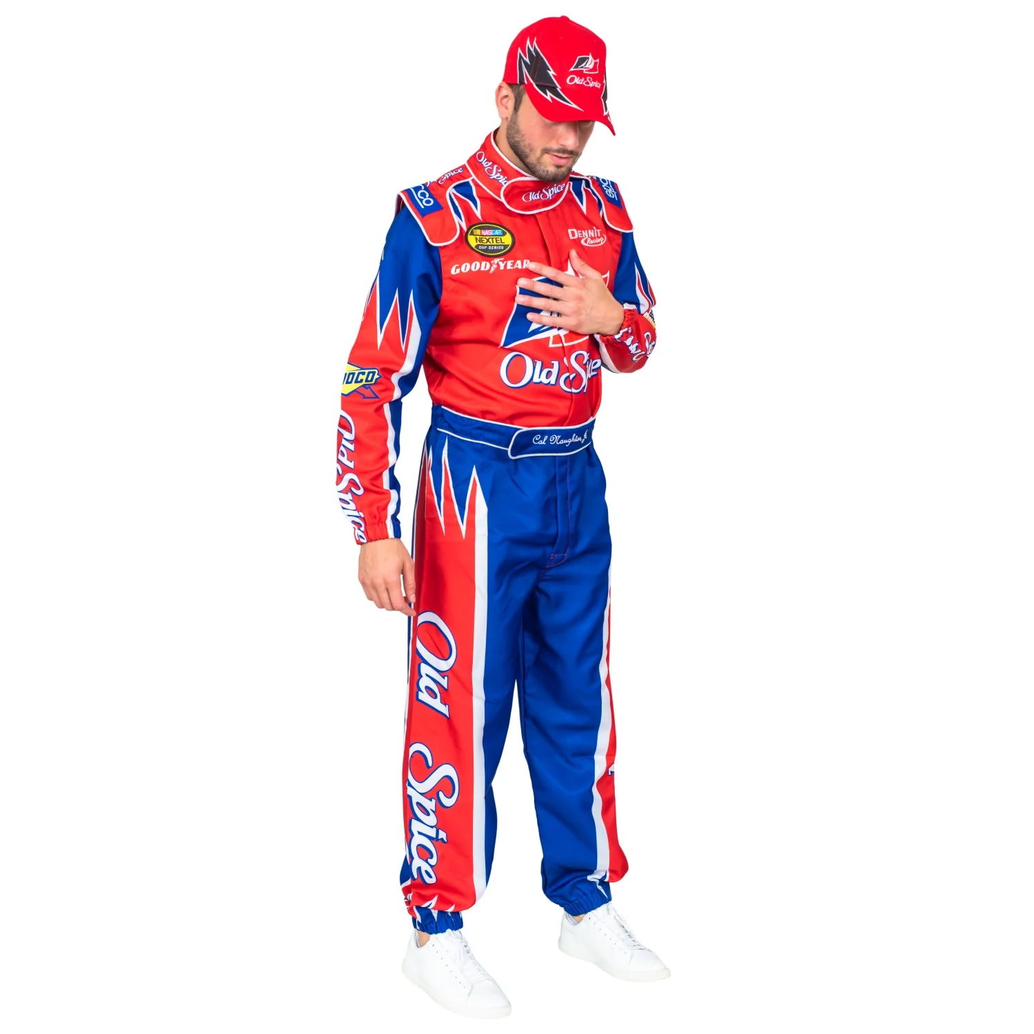 Cal Naughton Driver Deluxe Jumpsuit and Hat Halloween Costume Cosplay - Image 7