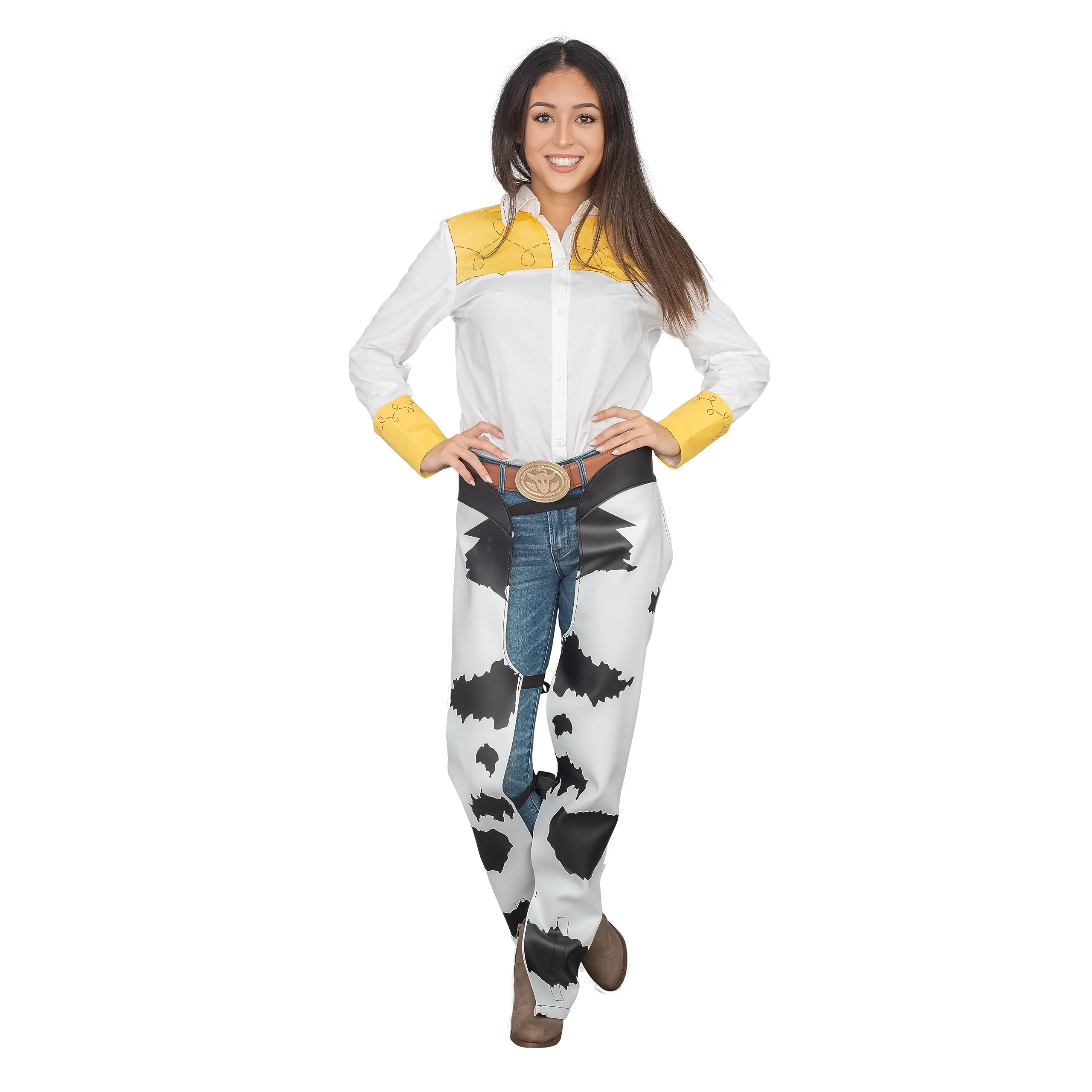 Cowgirl Jessie Movie Character Halloween Cosplay Costume Accessory Chaps - Image 7