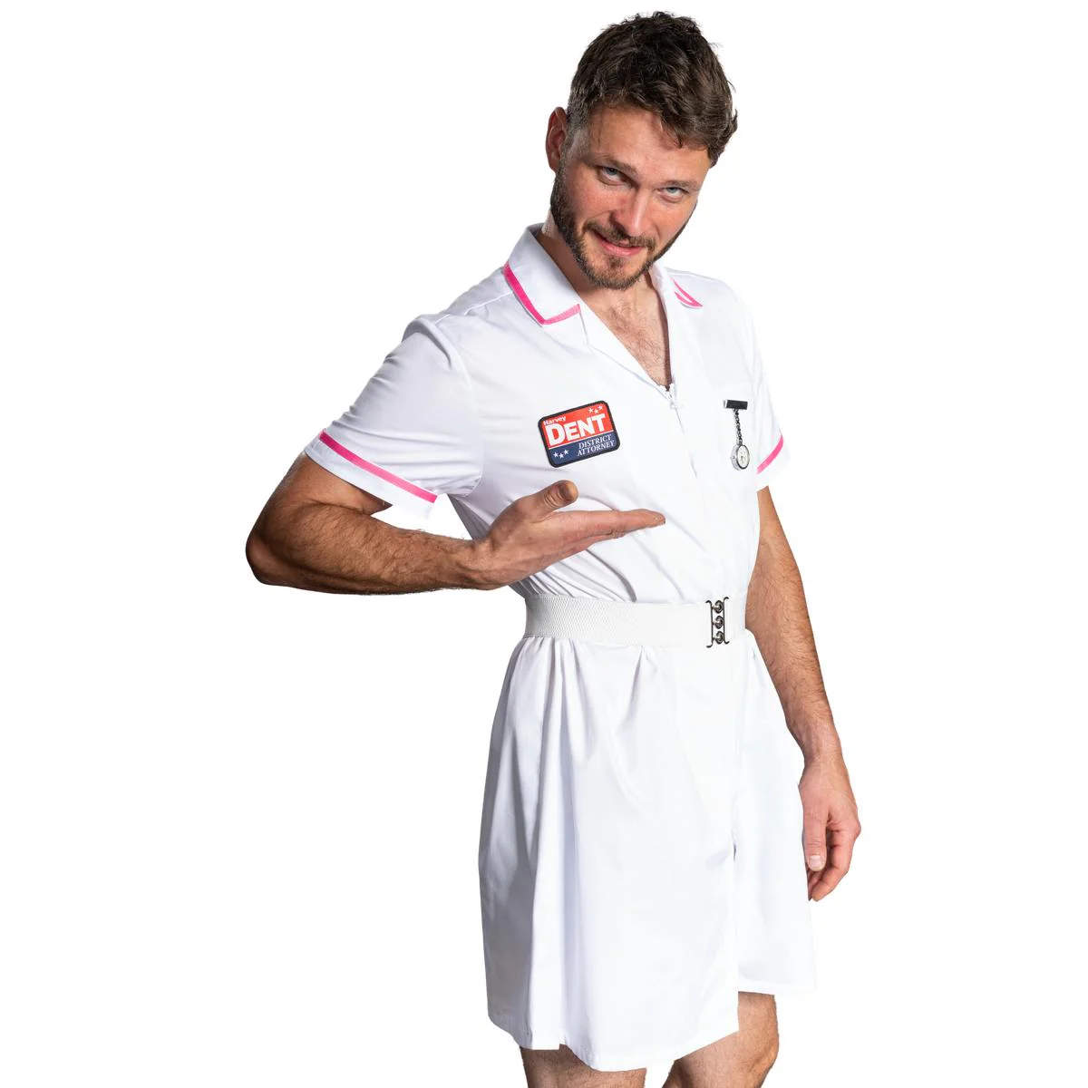Dark Knight Dent Superhero Villain Nurse Cosplay Halloween Cosplay Costume Set - Image 8