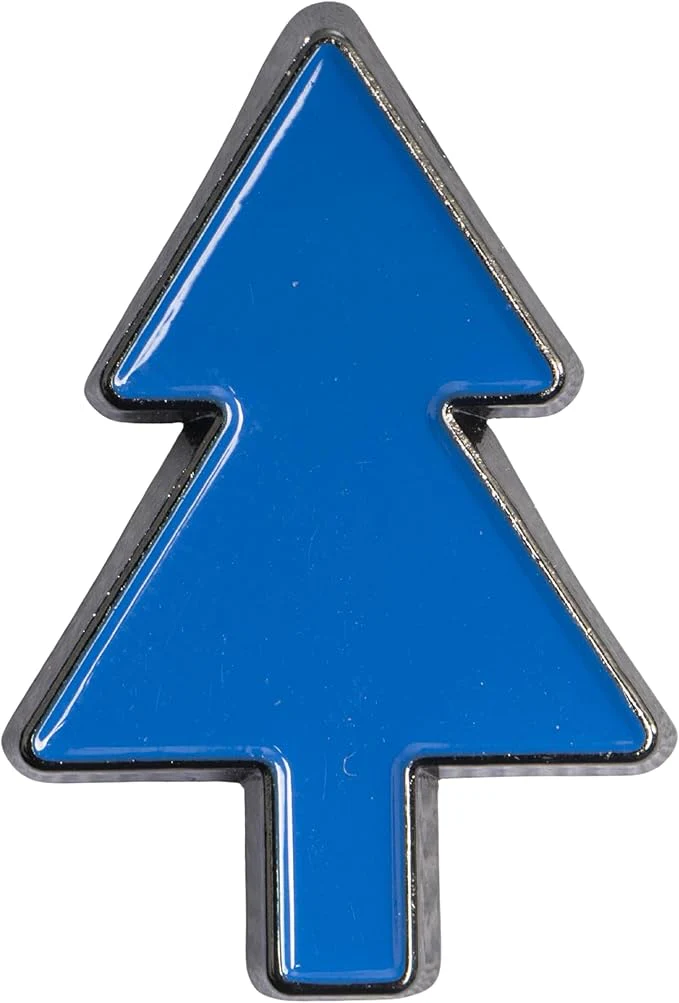 Dipper Blue and White Adult Adjustable Hat Cosplay with Rainbow and Christmas Tree Pins Halloween Costume Accessory Set - Image 2