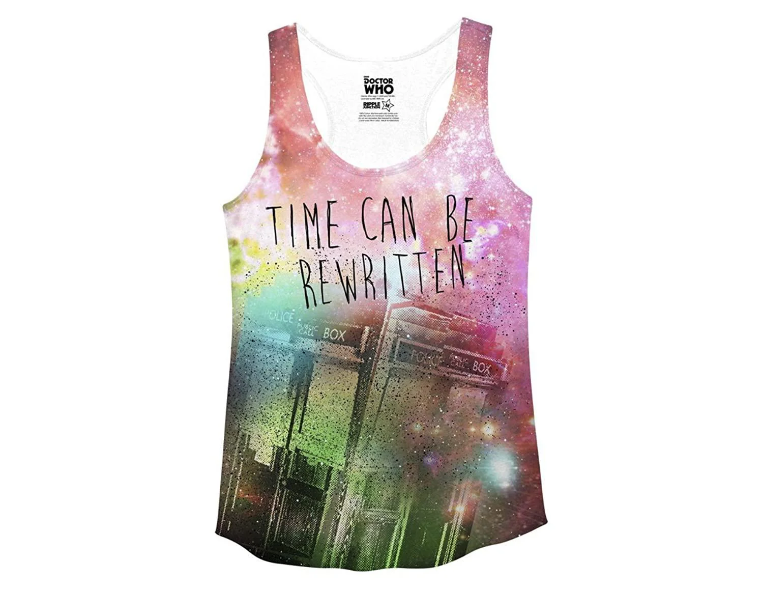Doctor Who Time Can Be Rewritten Racerback Tank - Image 4