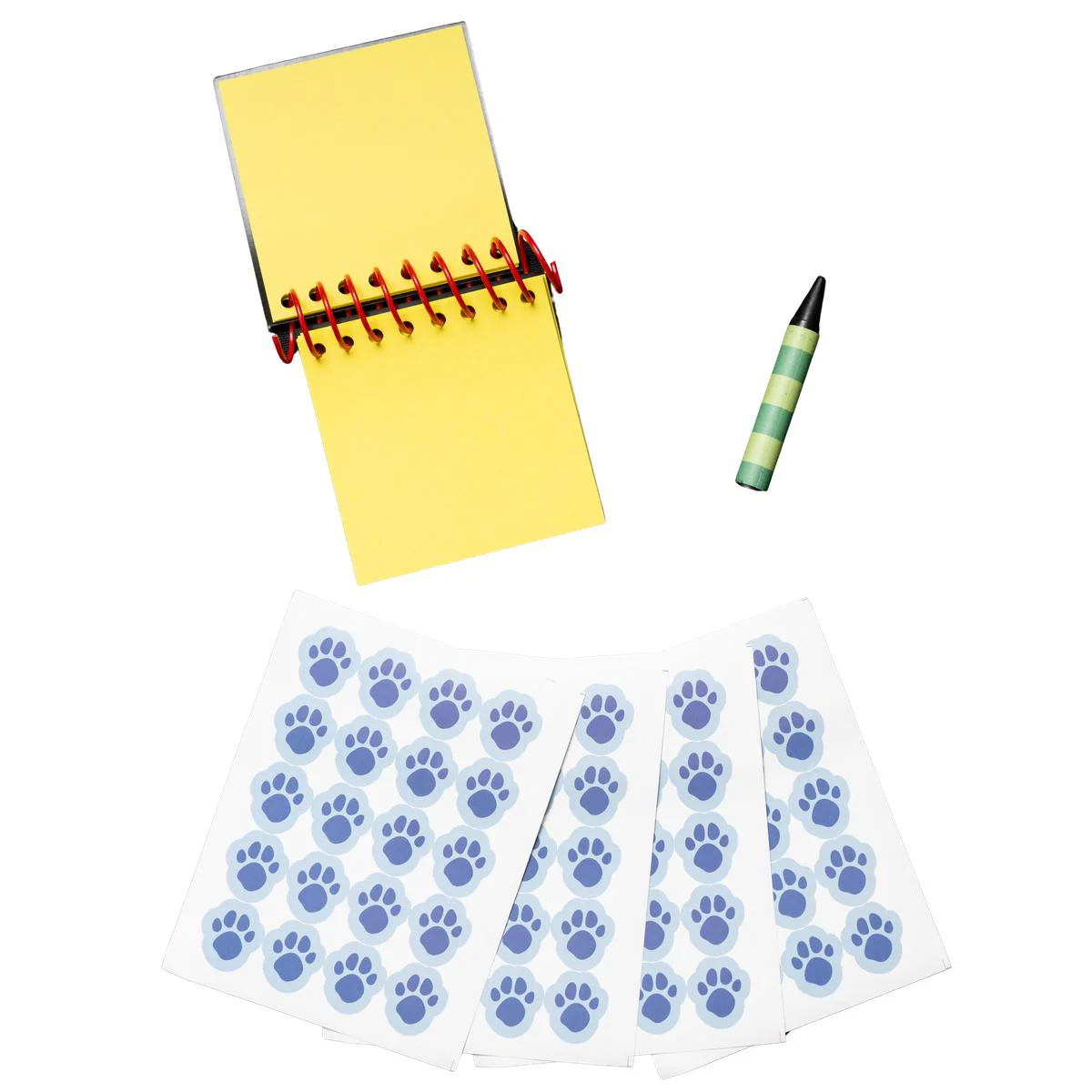 Dog Detective and Blue Handy Notebook Halloween Costume Cosplay Accessory with Dog Paws Stickers and Black Crayon - Image 9