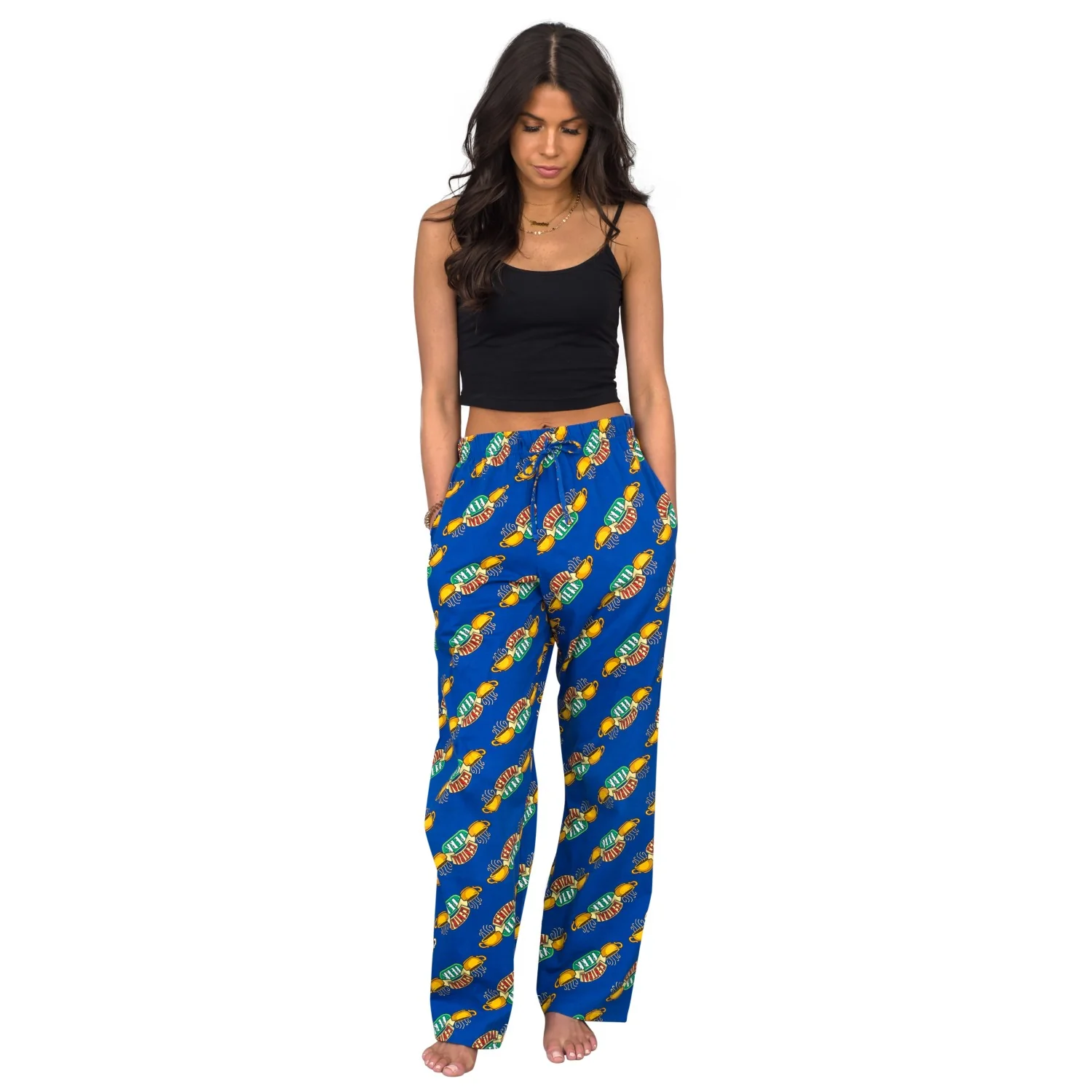 Friends Central Perk Coffee Shop Christmas Lounge Pants - Image 5
