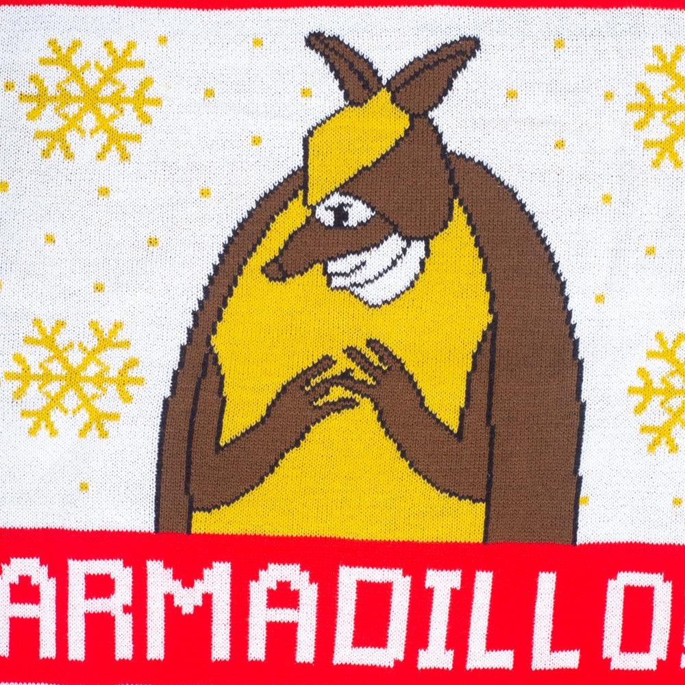Friends TV 1990s TV Series Holiday Armadillo Ugly Xmas Sweater - Image 3