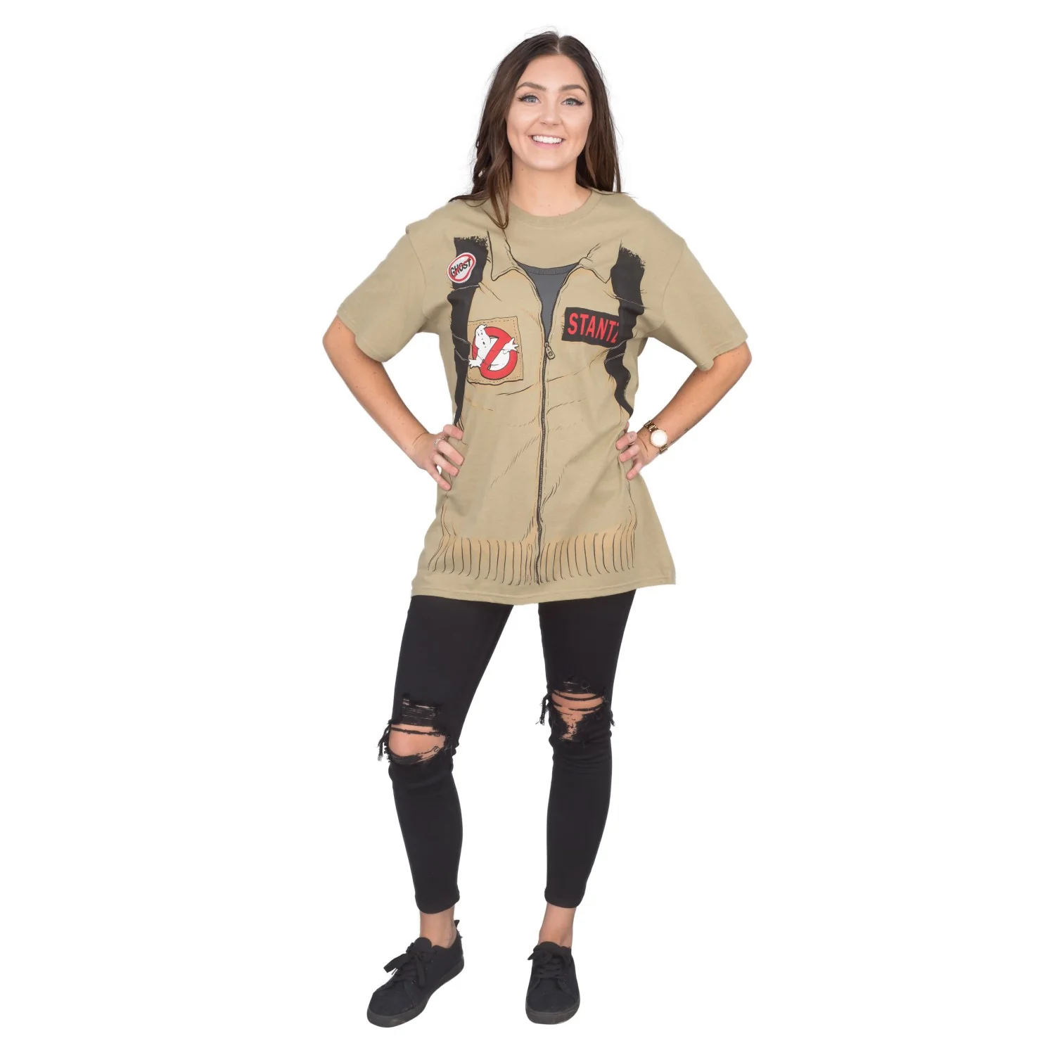 Ghostbuster Adult Short Sleeve Costume T-shirt with Back Print - Image 3