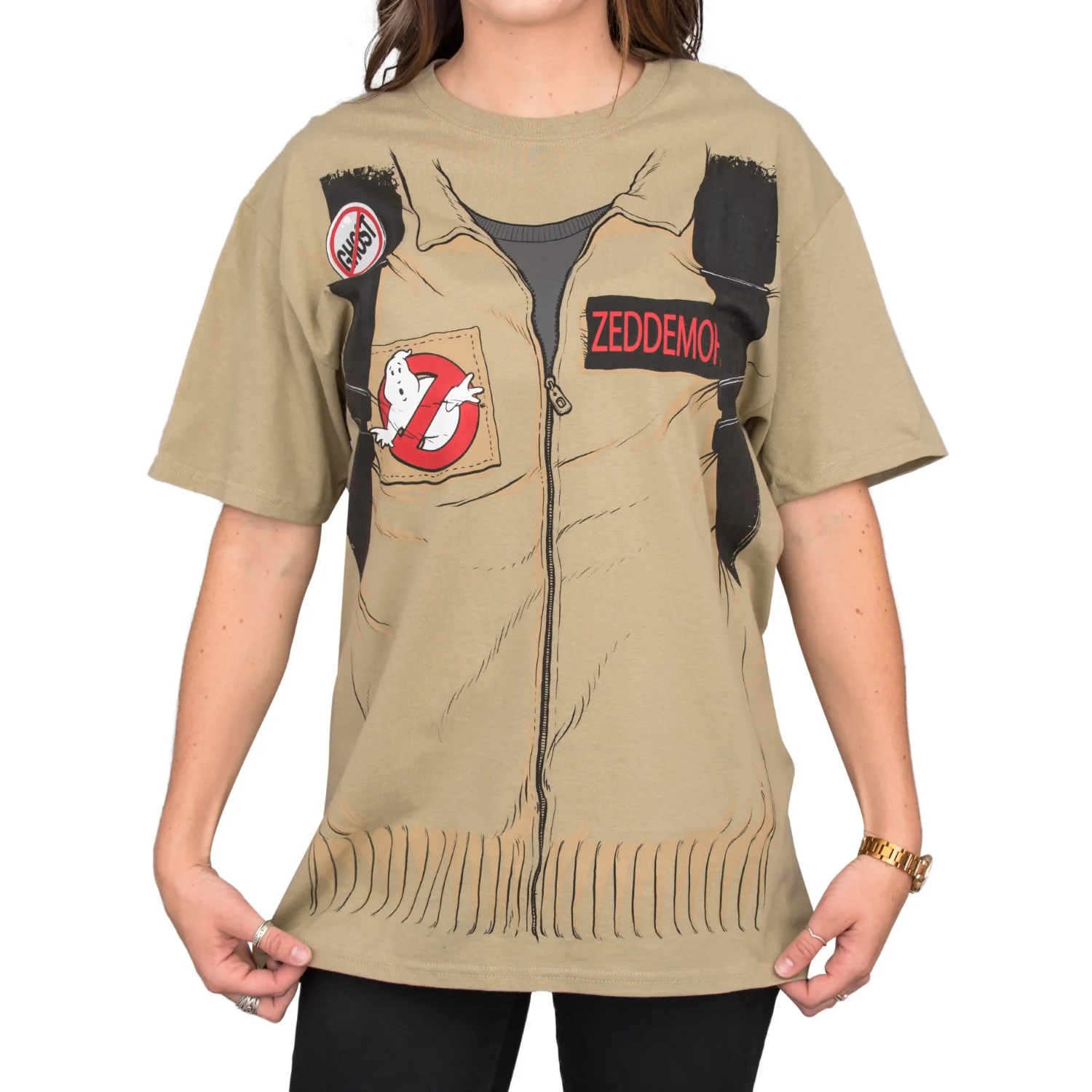 Ghostbuster Adult Short Sleeve Costume T-shirt with Back Print - Image 8