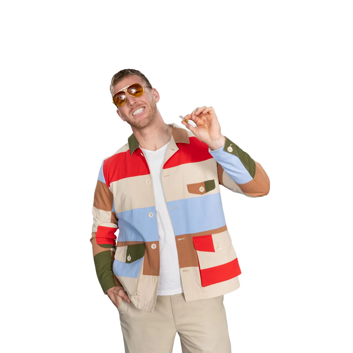 Gonz Jounalist Las Vegas Raoul Duke Jacket Halloween Costume Cosplay - Image 7