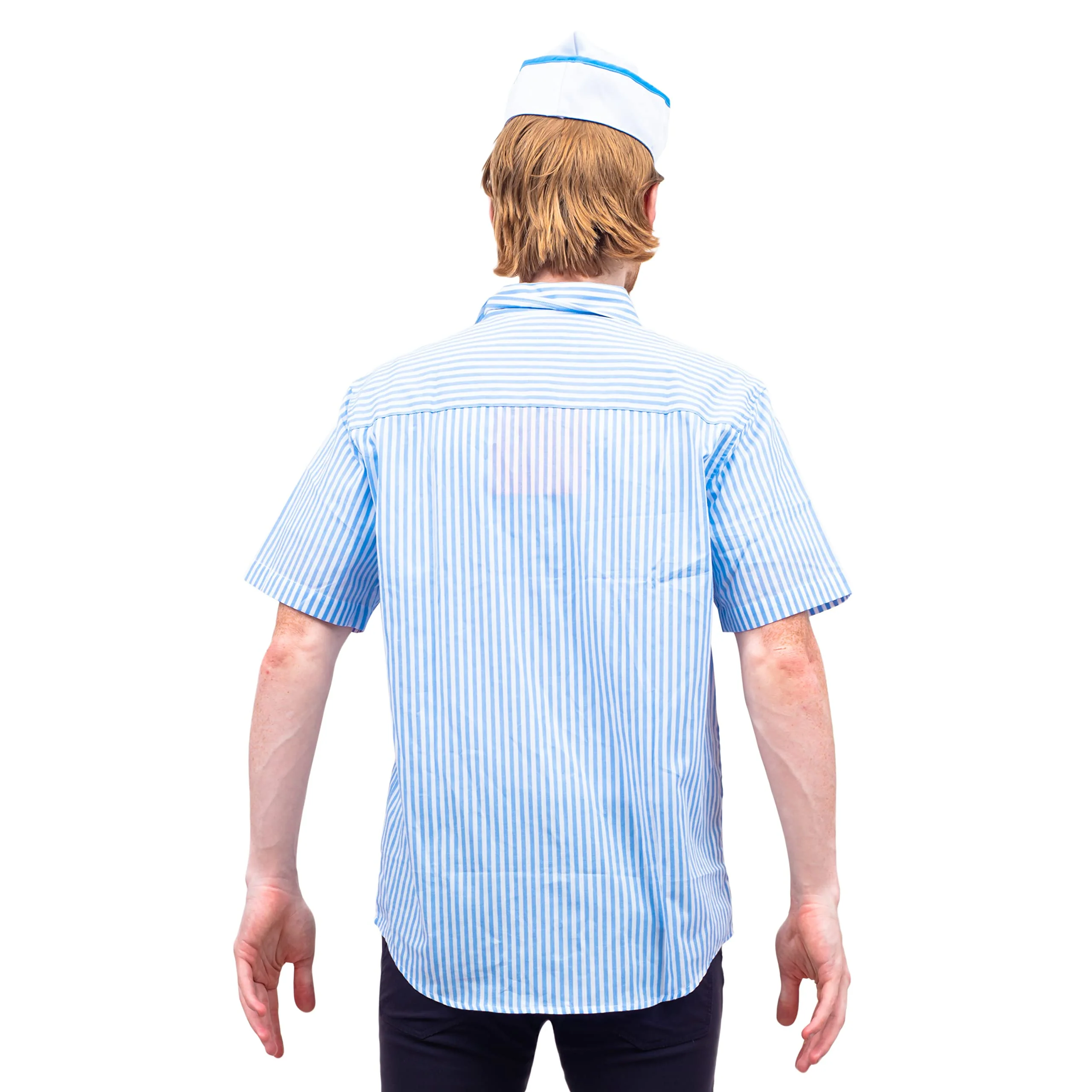 Good Burger Button Up Shirt Hat and Name Tag Halloween Costume Cosplay - Image 2