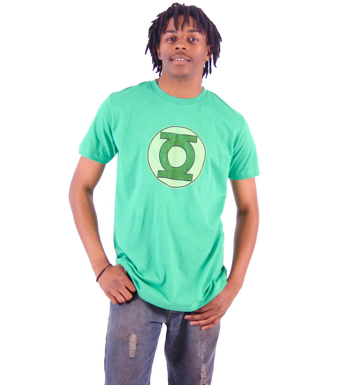 Green Lantern Faded Logo T-shirt - Image 2