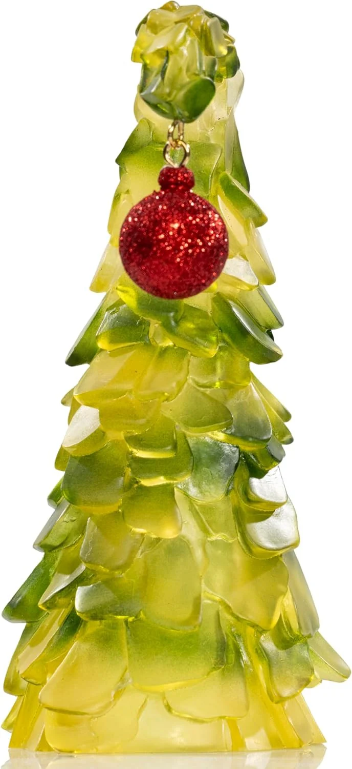 Green Xmas Monster Bendable Christmas Tree 8” Glass Holiday Ornament Decoration - Image 6