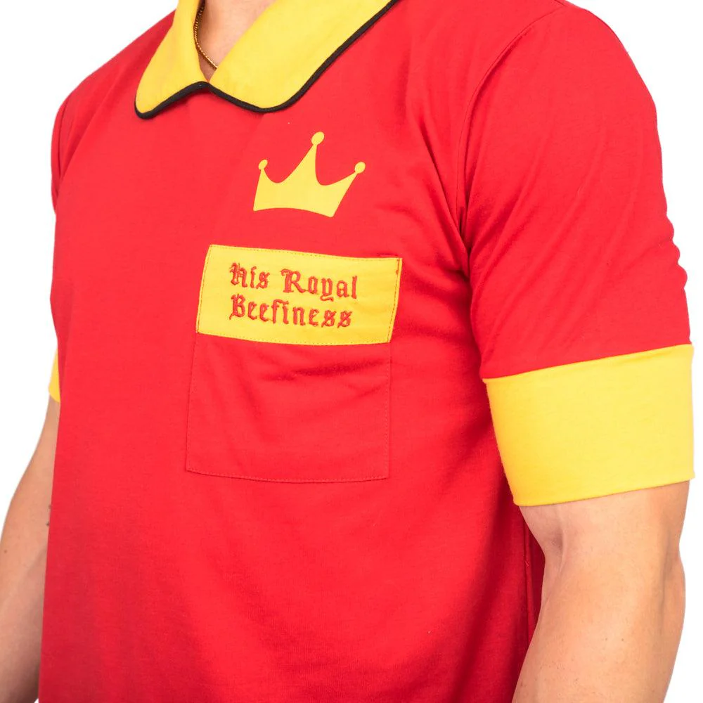 His Royal Beefiness King Halloween Costume T-shirt and Crown Cosplay - Image 4