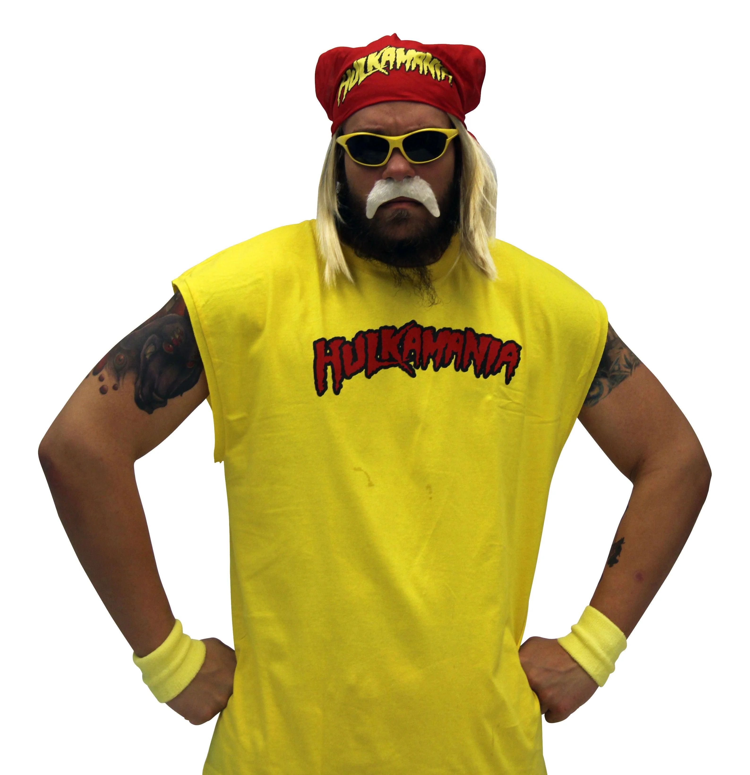 Hulk Hogan Hulkamania Complete Costume Set - Image 8