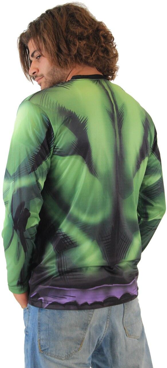 Incredible Hulk Sublimated Adult LONG SLEEVE Costume T-Shirt - Image 2