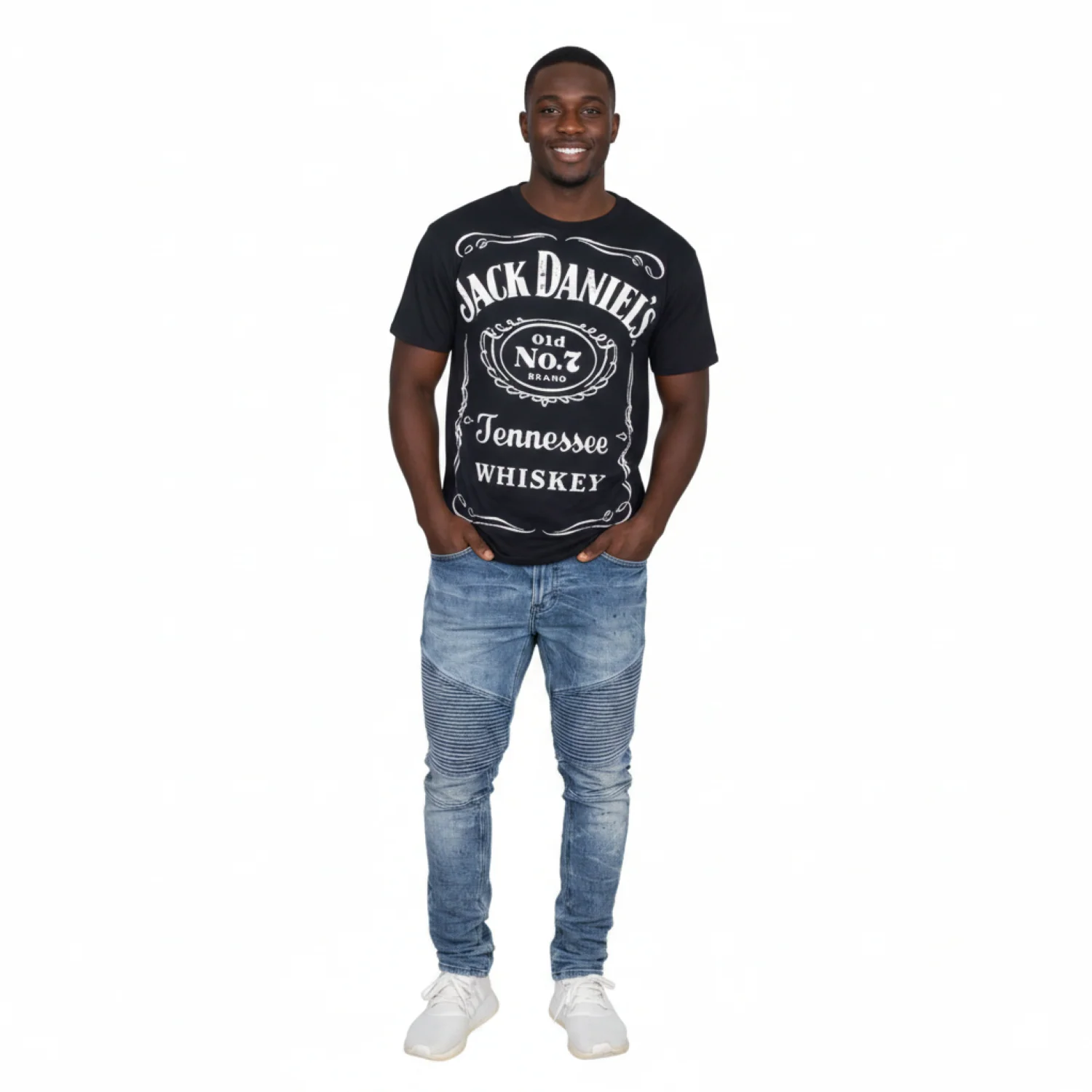 Jack Daniel's Whiskey Old No. 7 Tennessee Label  T-shirt - Image 2
