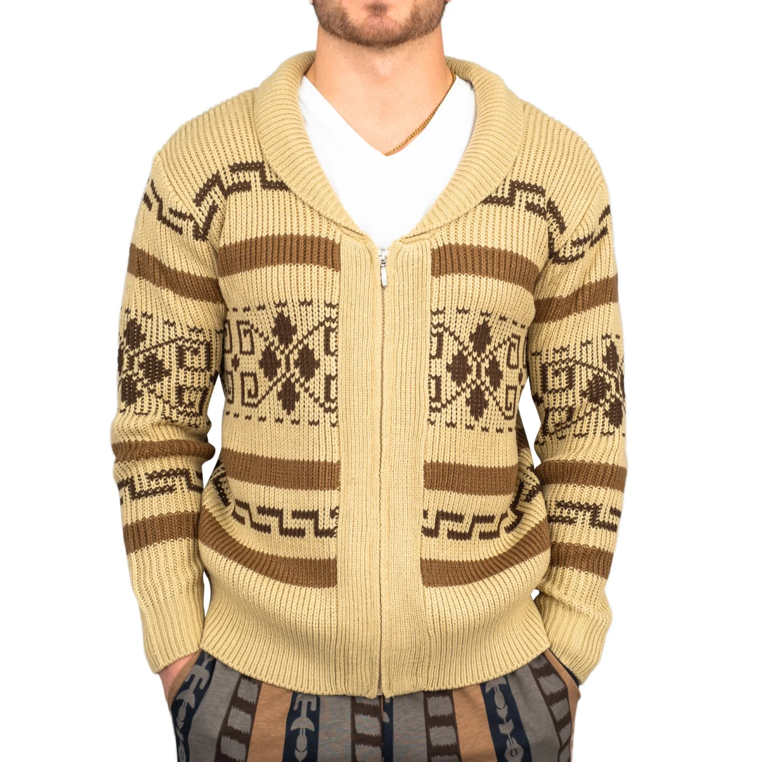 Jeffrey The Dude Zip Up Halloween Cosplay Costume Cardigan Sweater - Image 5