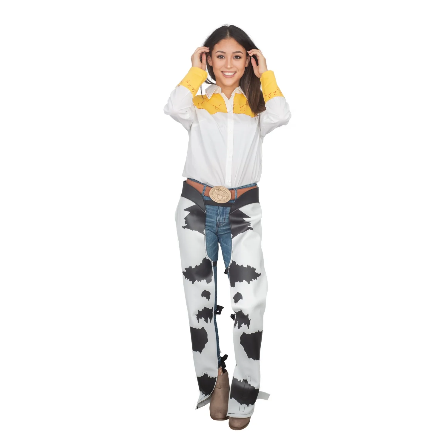Jessie Cowgirl Toy Movie Kid's Halloween Cosplay Costume Chaps - Image 4