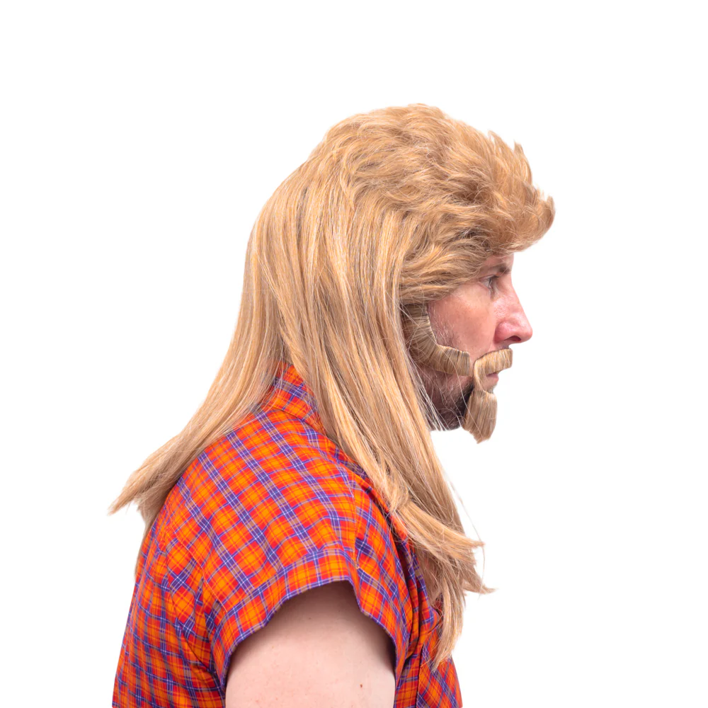 Joe the Janitor Dirt Halloween Costume Cosplay Wig/Beard Set - Image 2