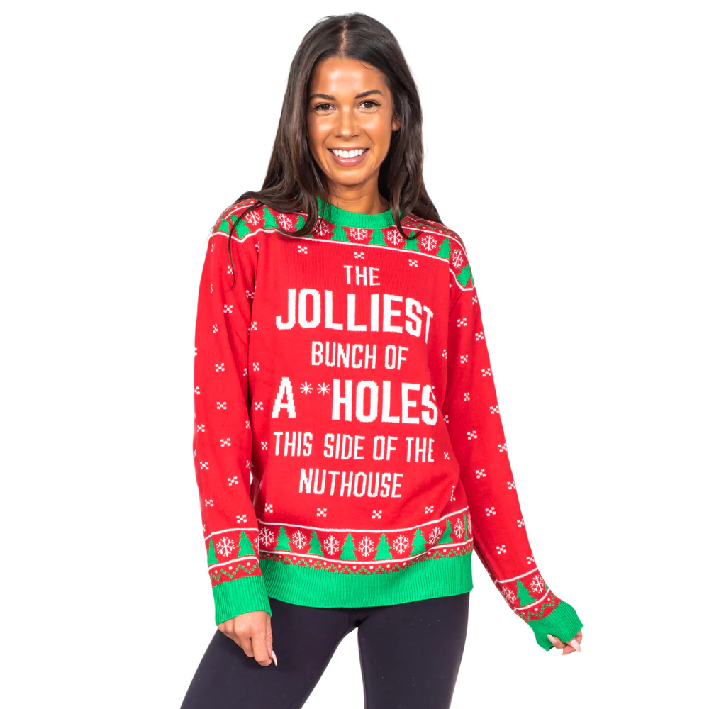 Jolliest Bunch Nuthouse Ugly Christmas Sweater - Image 2
