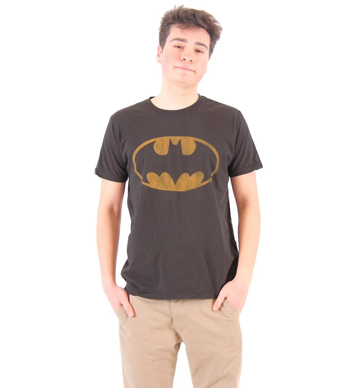 Junk Food Batman Distressed Logo T-shirt