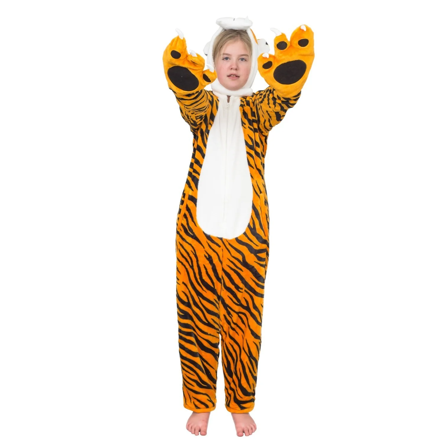 Kids Youth Child Tiger Halloween Cosplay Costume Flappy Suit