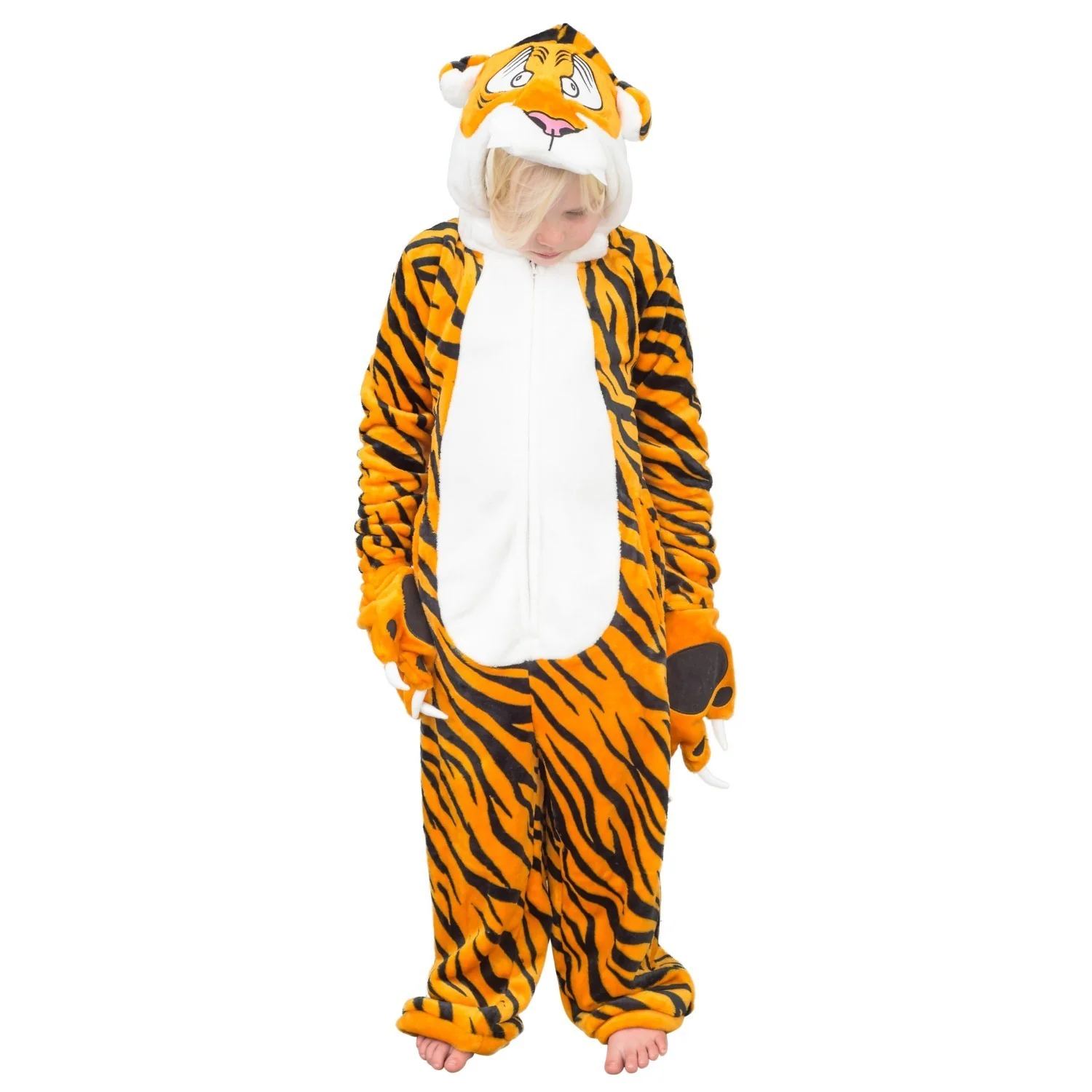 Kids Youth Child Tiger Halloween Cosplay Costume Flappy Suit - Image 5