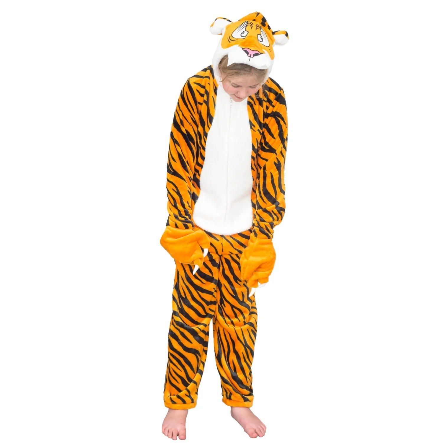 Kids Youth Child Tiger Halloween Cosplay Costume Flappy Suit - Image 8