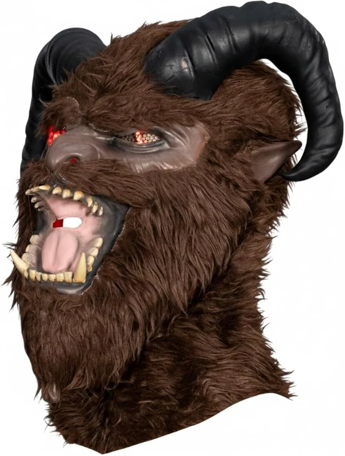 Krampus Xmas Light Up Eyes Unisex Halloween Costume Cosplay Mask - Image 2