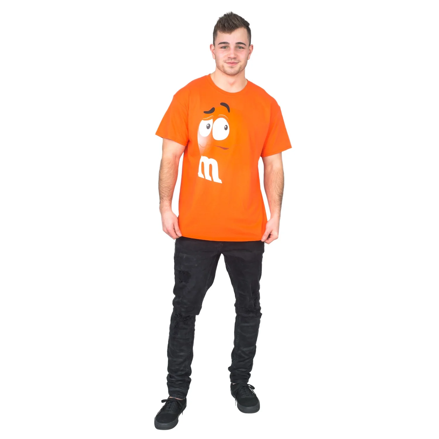 M&M's Candy Silly Character Face Adult Unisex 1980s T-Shirt - Image 9