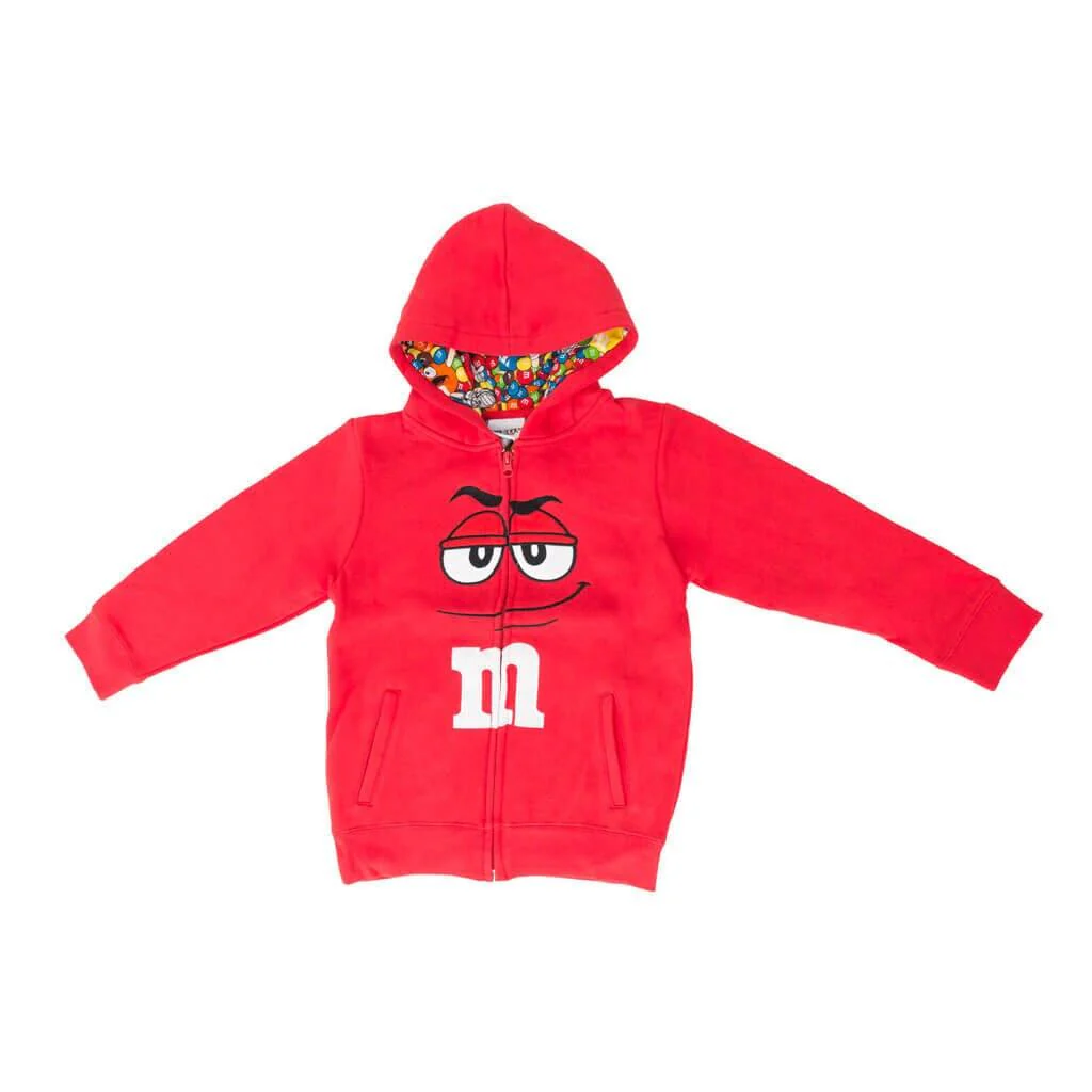 M&M's Zip up Youth Big Face Hoodie Sweatshirt - Image 2