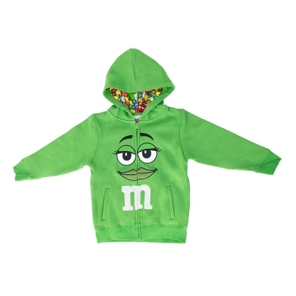 M&M's Zip up Youth Big Face Hoodie Sweatshirt - Image 3