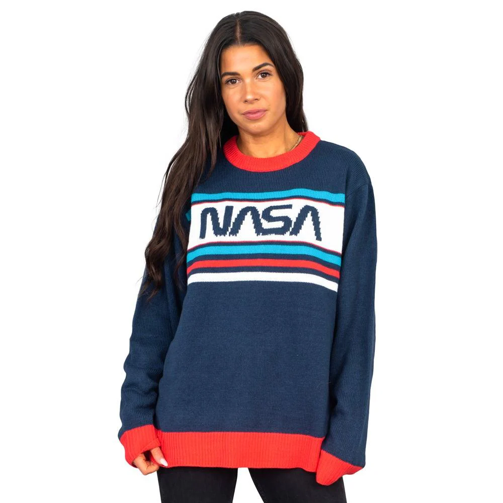 NASA Log 1980s Style Unisex Ugly Christmas Sweater - Image 2