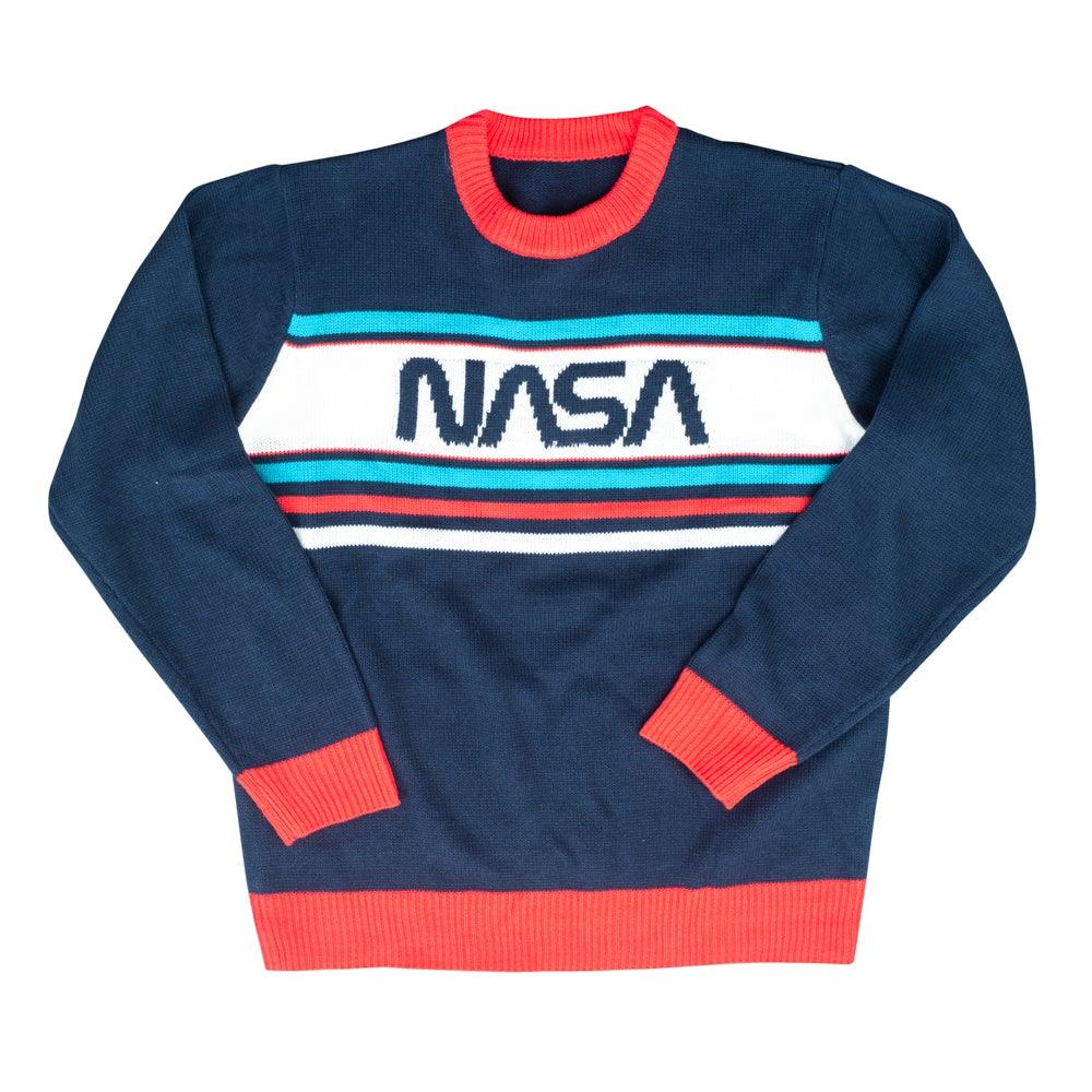 NASA Log 1980s Style Unisex Ugly Christmas Sweater - Image 3